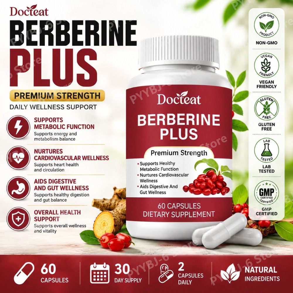 Berberine Plus Supplement 60Ca - Natural Herbal Wellness recension och pris