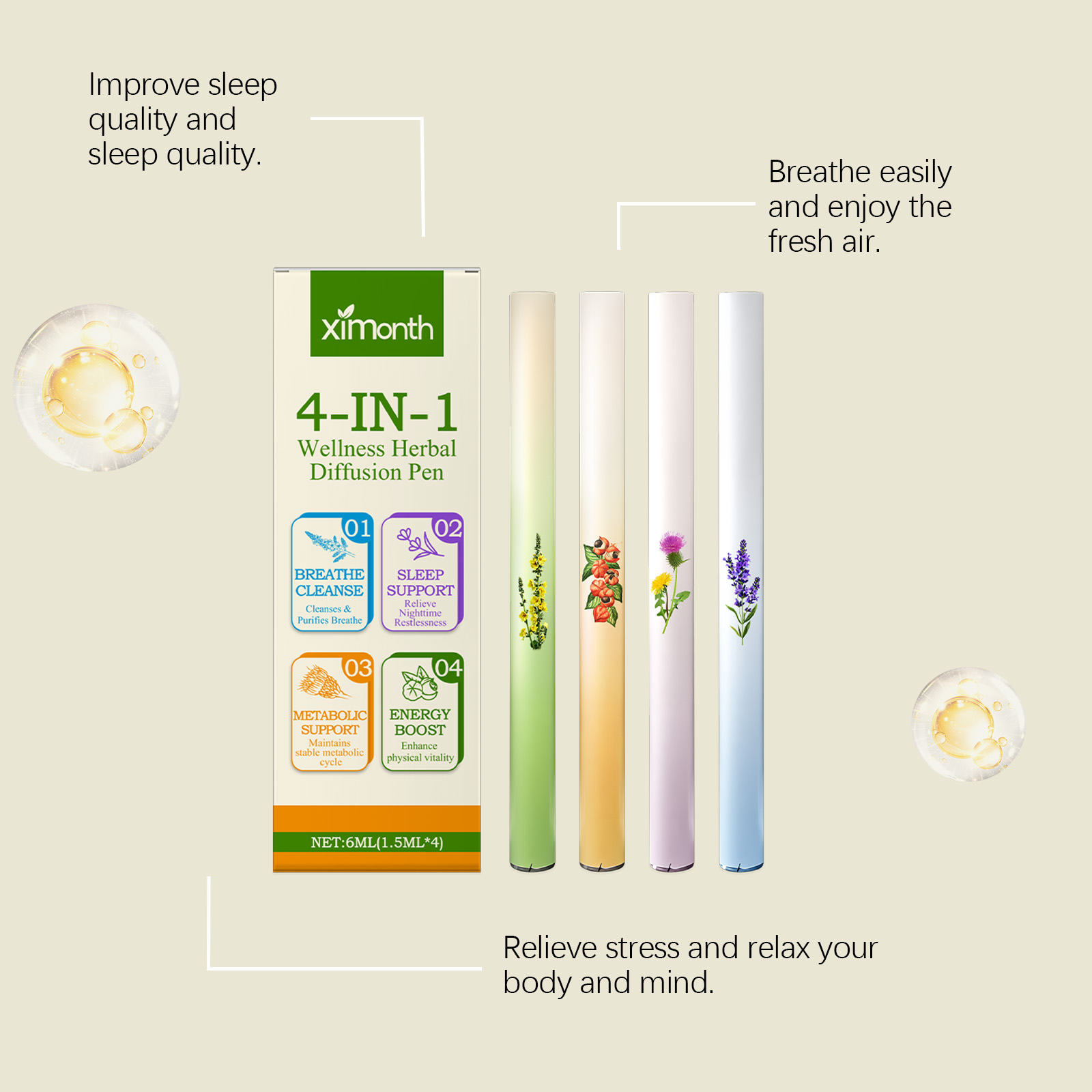 4 In 1 Herbal Energy Combo Sti - Natural Herbal Wellness recension och pris