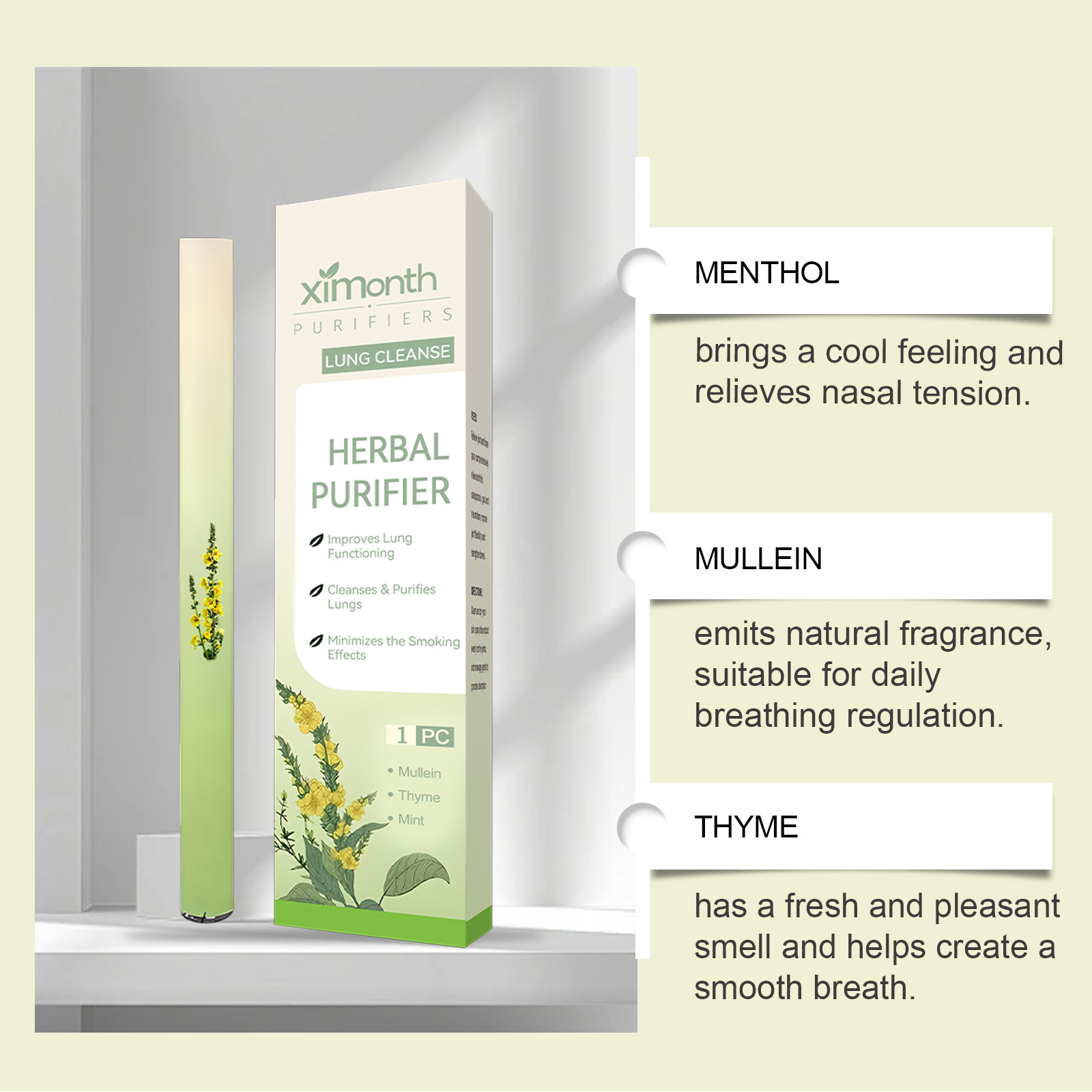Natural Herbal Breathing Stick - Natural Herbal Wellness recension och pris