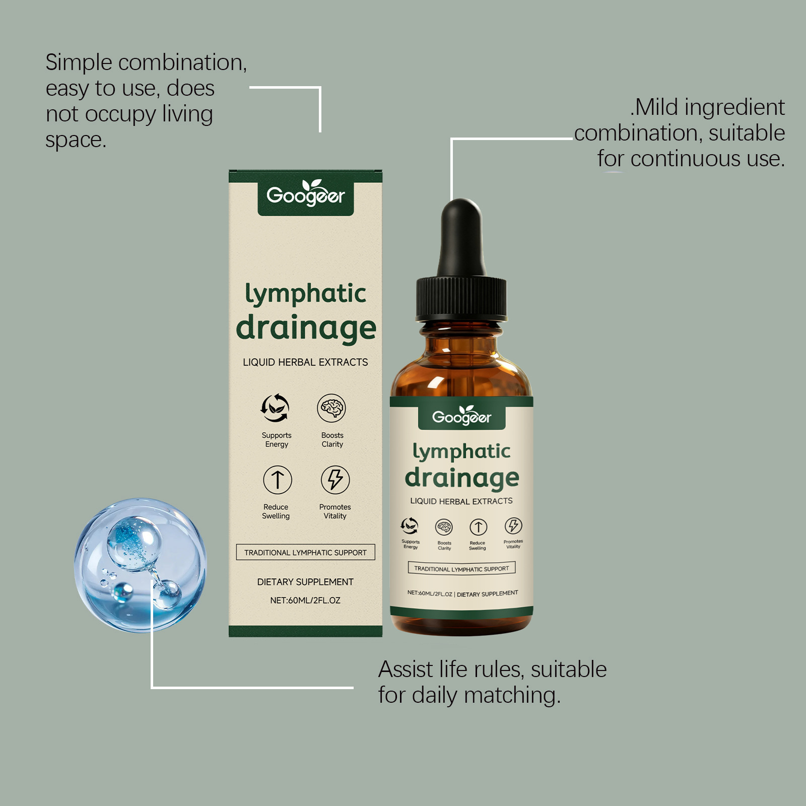 Lymphatic Drainage Drops 11-in - Natural Herbal Wellness recension och pris